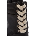 D by D Black Double Lace High-Top Sneakers