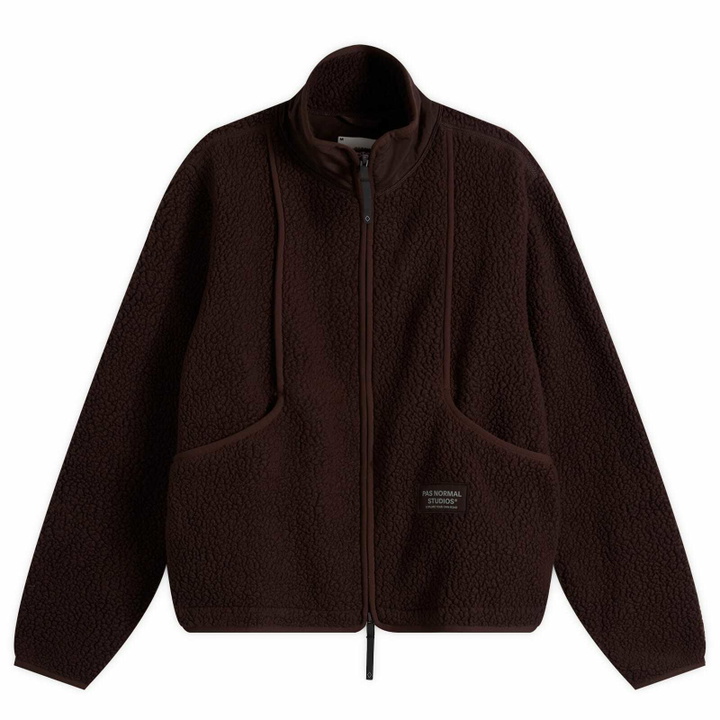 Photo: Pas Normal Studios Men's Off-Race Pile Fleece Jacket in Light Brown