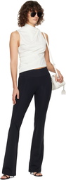 Courrèges White Draped Jersey Tank Top