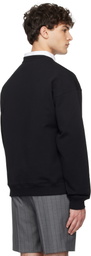 Moschino Black 'Moschino' Institutional Sweatshirt