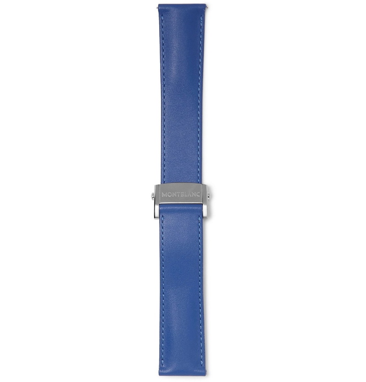 Photo: Montblanc - Summit Leather Watch Strap - Blue