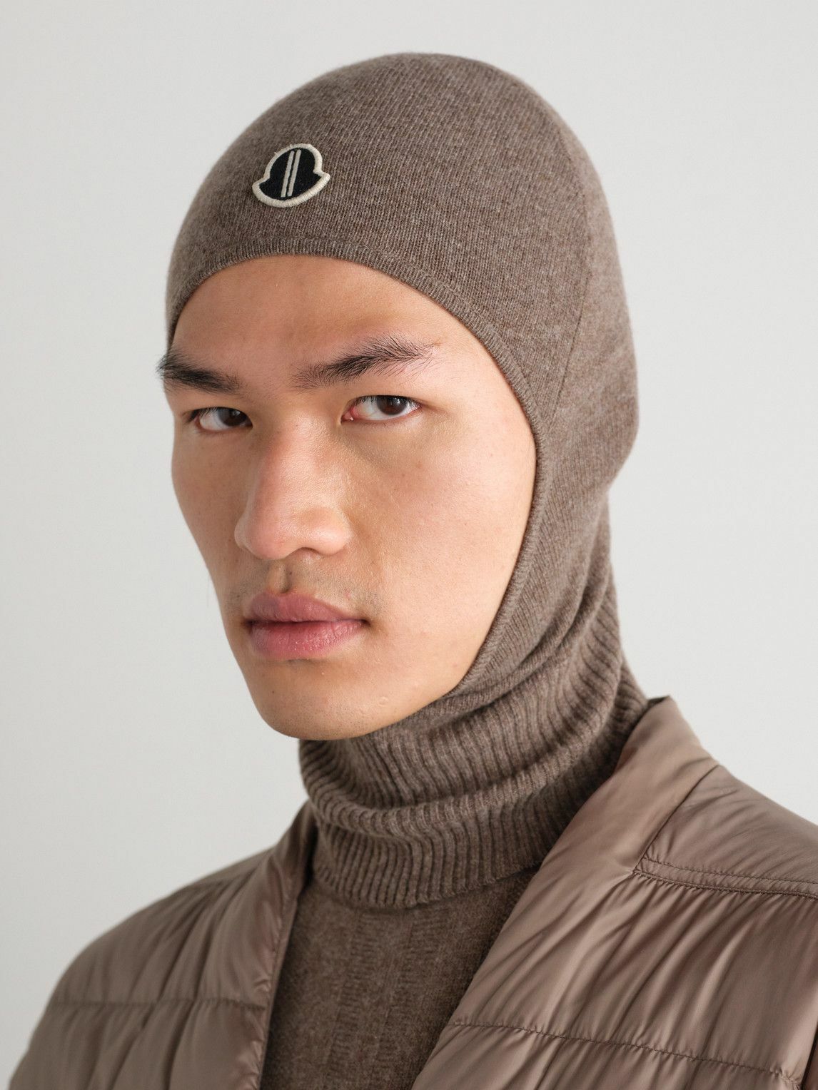 Rick Owens - Moncler Logo-Appliquéd Wool and Cashmere-Blend Balaclava