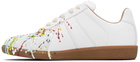 Maison Margiela White Paint Replica Sneakers