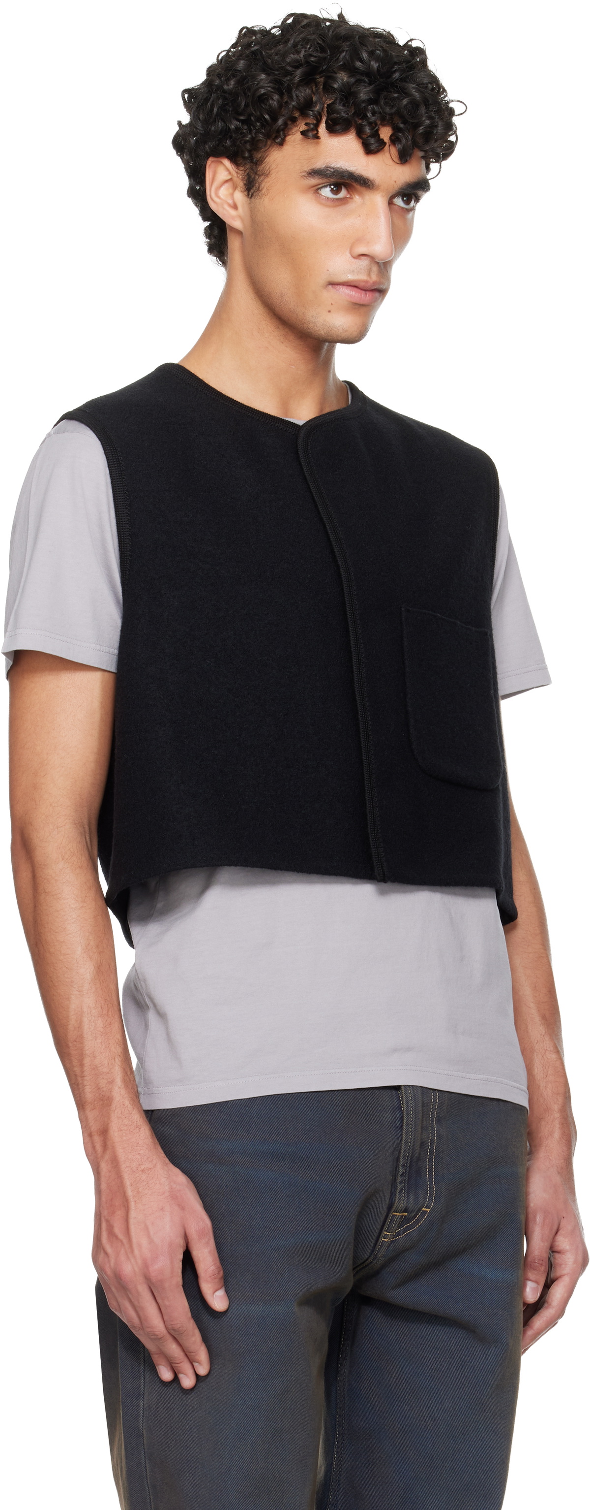 Rier Black Walker Gilet Utility Vest