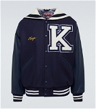 Kenzo - Sailor Varsity leather-paneled varsity jacket