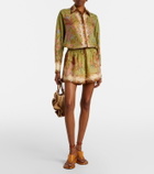 Zimmermann Indra printed silk shirt