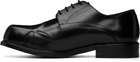 Stefan Cooke Black Slashed Square Toe Derbys