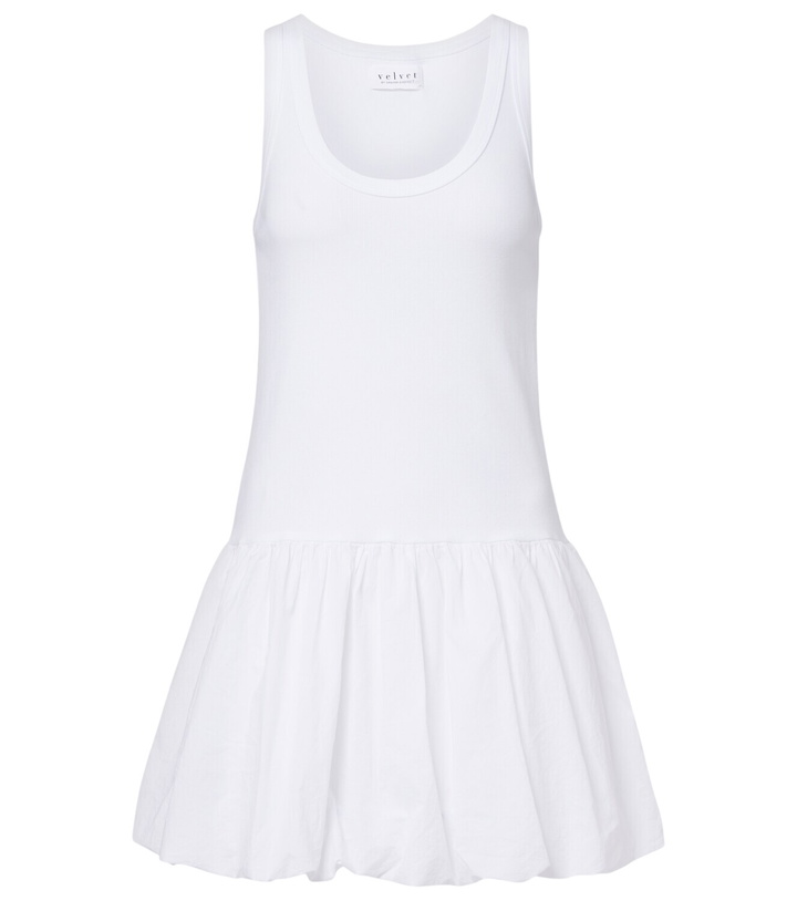 Photo: Velvet Isla cotton-blend poplin minidress