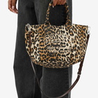 GANNI Women's Small Easy Shopper Bag in Leopard 