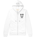 Off-White - Undercover Reversible Logo-Print Loopback Cotton-Jersey Hoodie - White