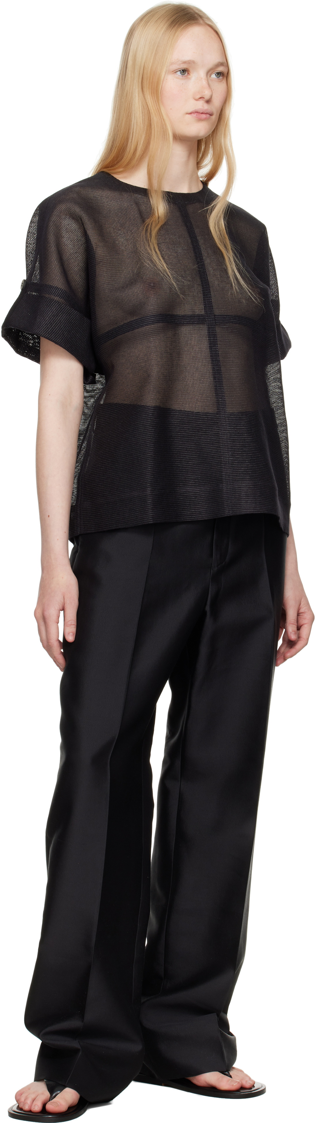 ISSEY MIYAKE Black Papyrus T-shirt