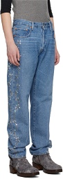 Anna Sui SSENSE Exclusive Blue Levis Edition 501 Jeans