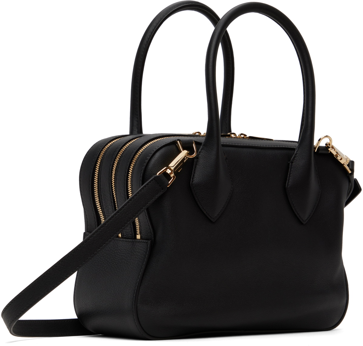 Ferragamo Black Star-Shaped S Bag