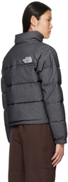 The North Face Black '92 Nuptse Reversible Denim Down Jacket
