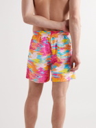 Solid & Striped - The Classic Straight-Leg Mid-Length Printed Swim Shorts - Pink