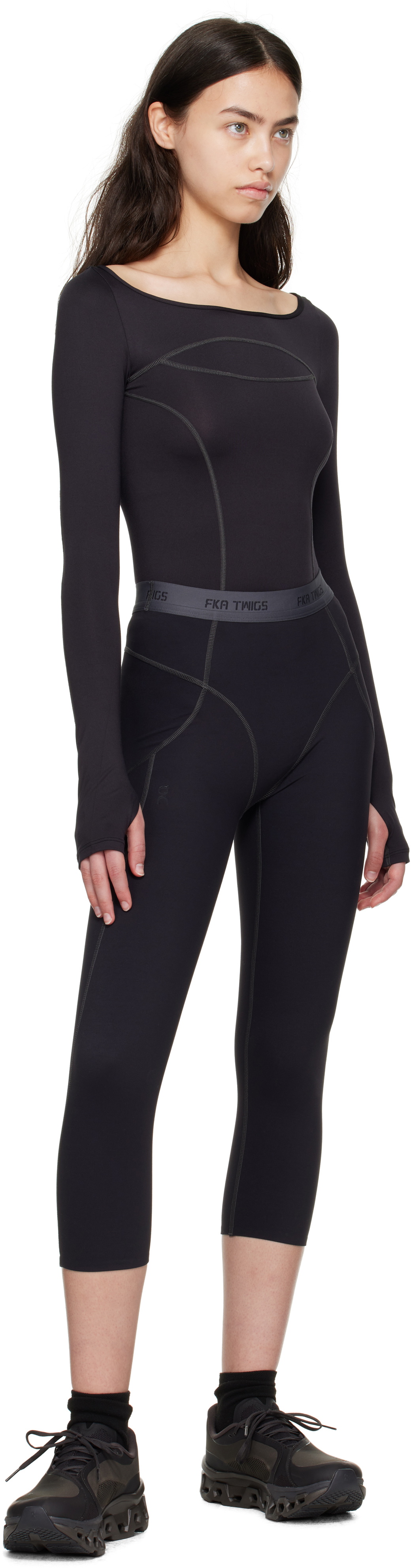 On Black FKA twigs Edition Studio Sport Leggings