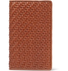 Ermenegildo Zegna - Pelle Tessuta Leather Cardholder - Tan