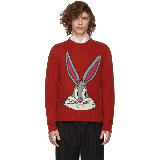 Gucci Red Guccy Bugs Bunny Sweater Gucci