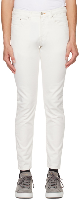 Photo: PS by Paul Smith White Tapered Trousers