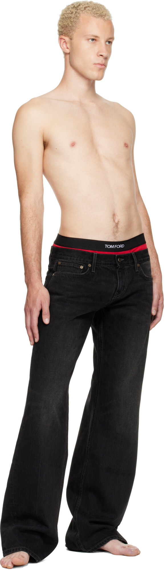 Raimundo Langlois Black Bootcut Jeans