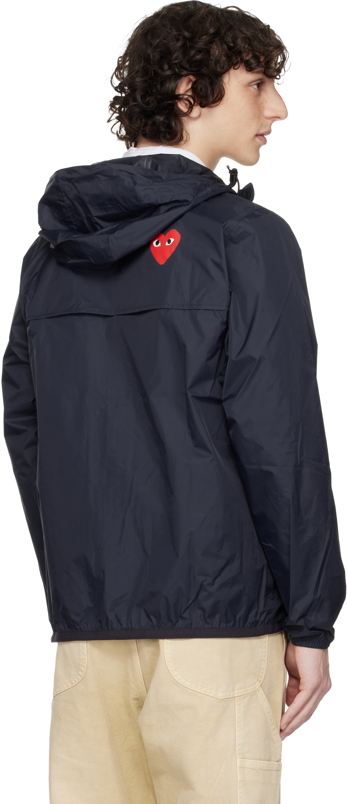 COMME des GARÇONS PLAY Navy K-Way Edition Full Zip Jacket