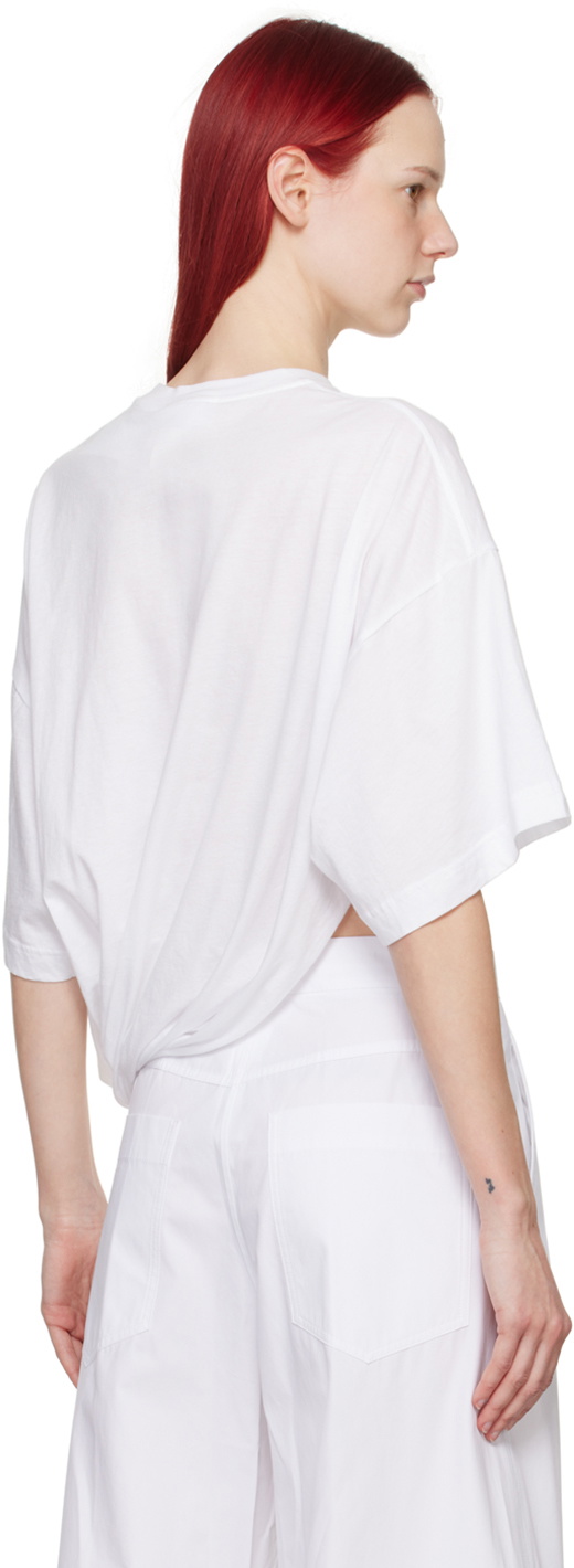 Sportmax White Knotted T-Shirt