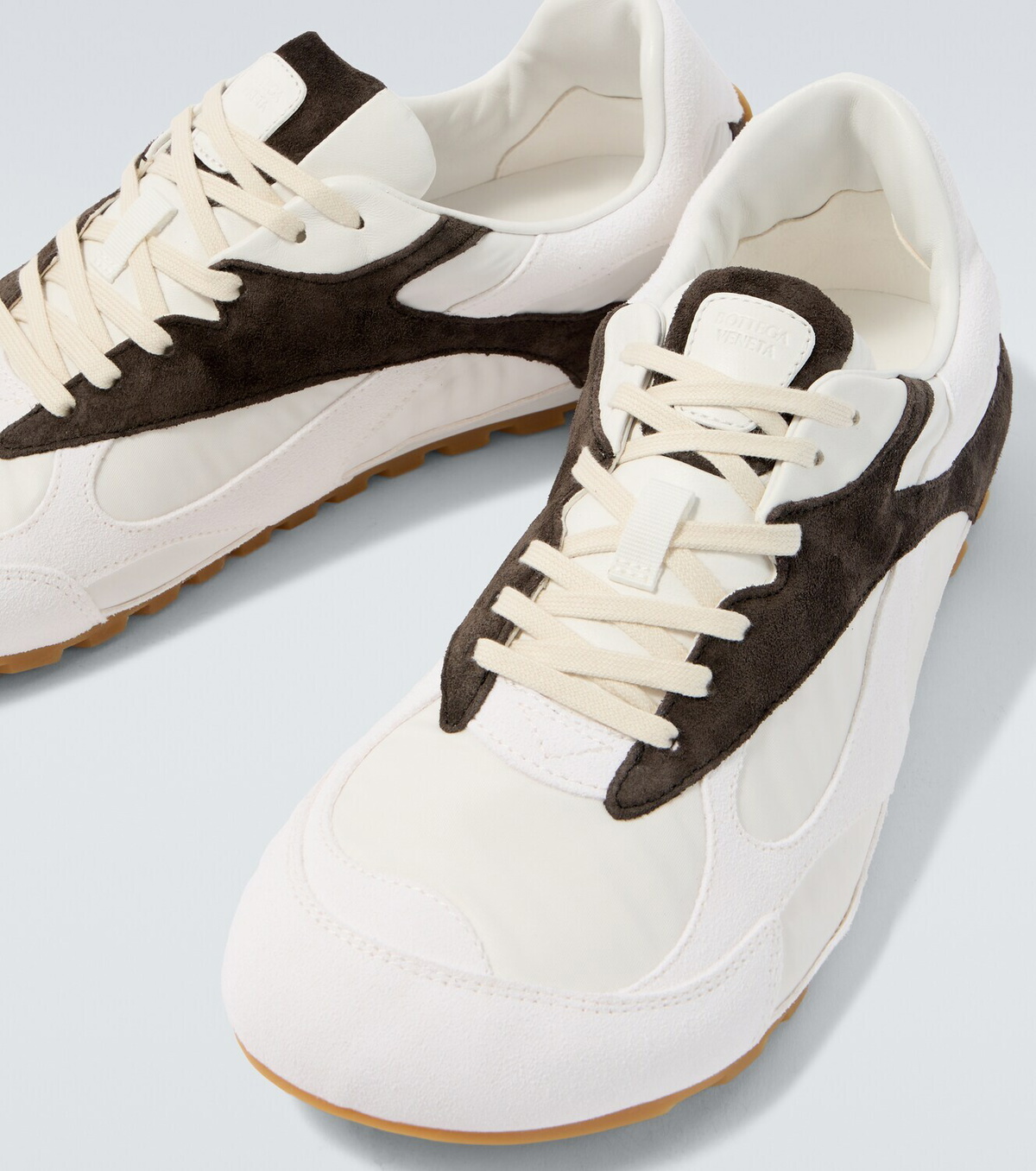 Bottega Veneta Orbit Flash suede-trimmed sneakers