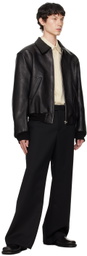 Recto Black Ben Leather Jacket