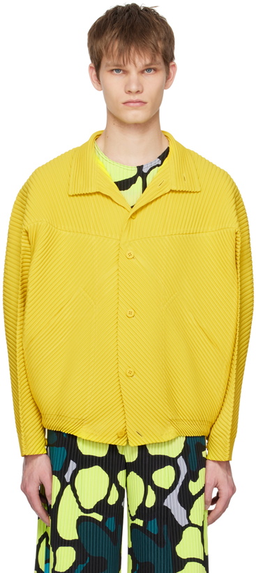 Photo: Homme Plissé Issey Miyake Yellow Monthly Color March Jacket