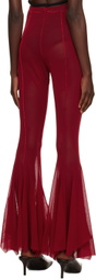 Feben Red Flare Trousers