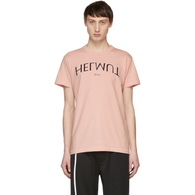 Photo: Helmut Lang Pink Logo Hack Little T-Shirt