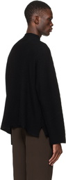 HOMME PLISSÉ ISSEY MIYAKE Black Rustic Knit Sweater