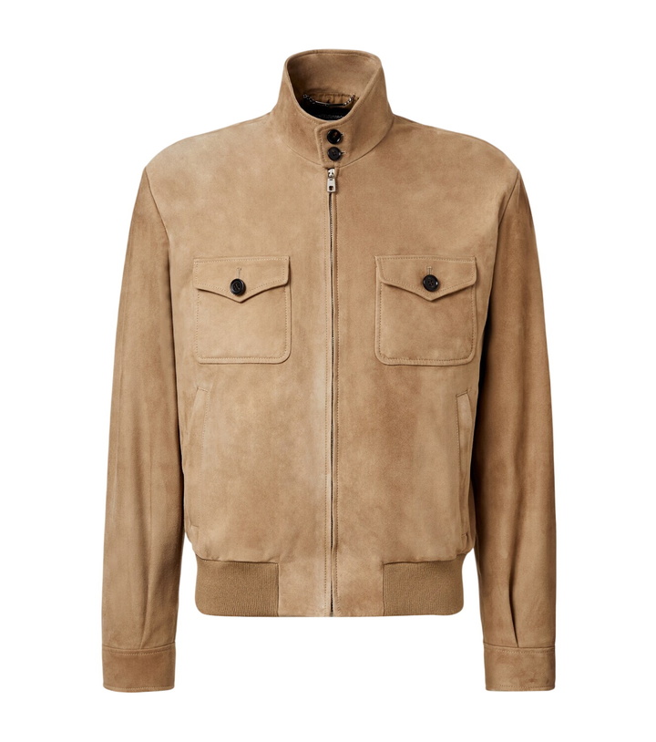Photo: Dolce&Gabbana Suede bomber jacket