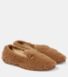 Max Mara Feliac teddy slip-on shoes