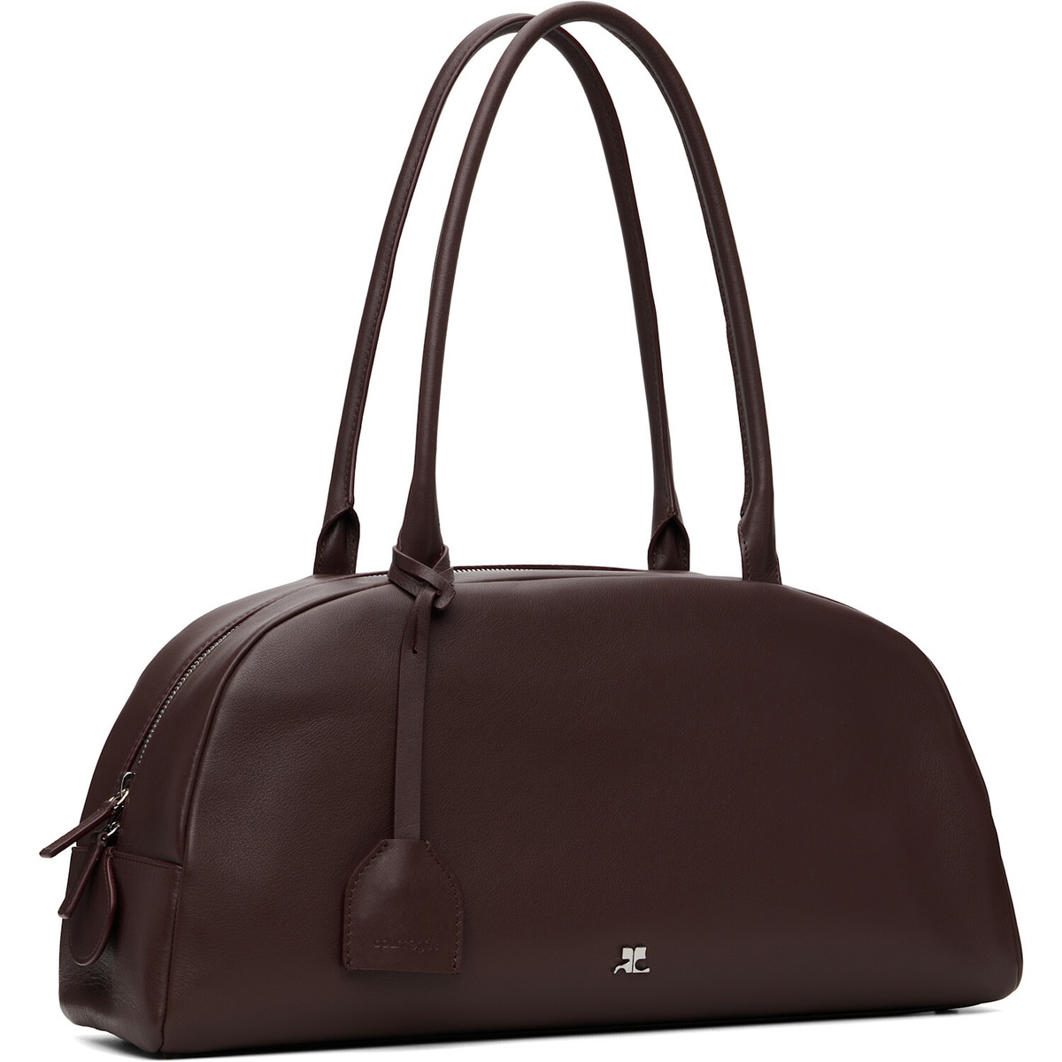 Courrèges Burgundy Monday Leather Bag