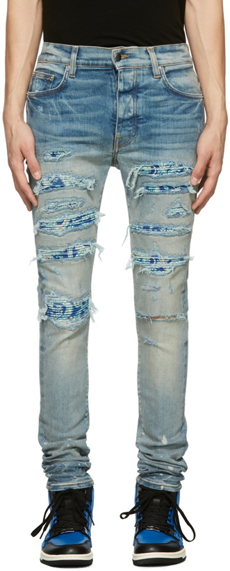 Photo: AMIRI Blue PJ Thrasher Jeans