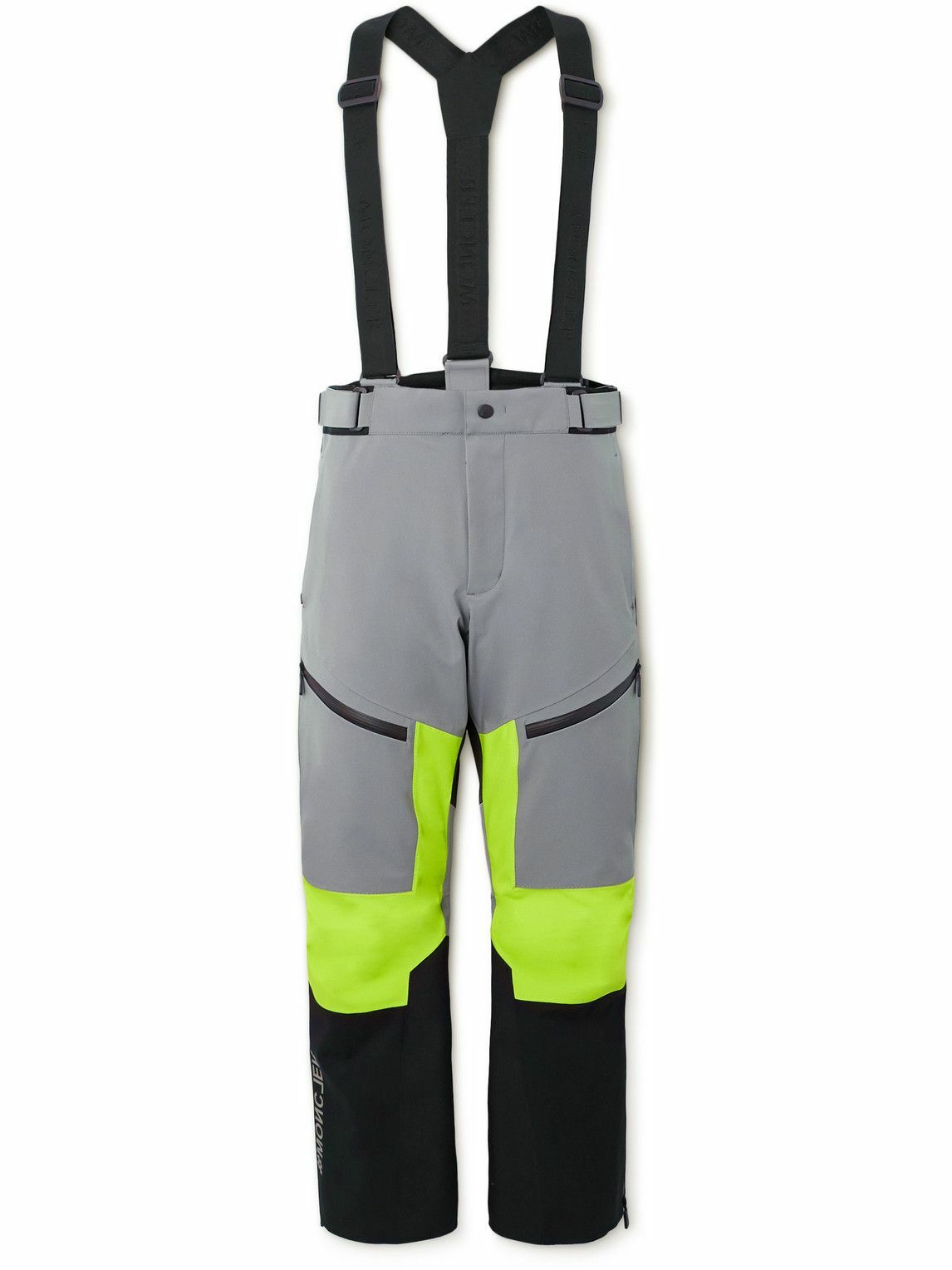 Moncler Grenoble - Colour-Block Padded Ski Pants - Gray