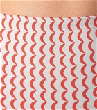 Asceno - Deia wave-print bikini bottoms