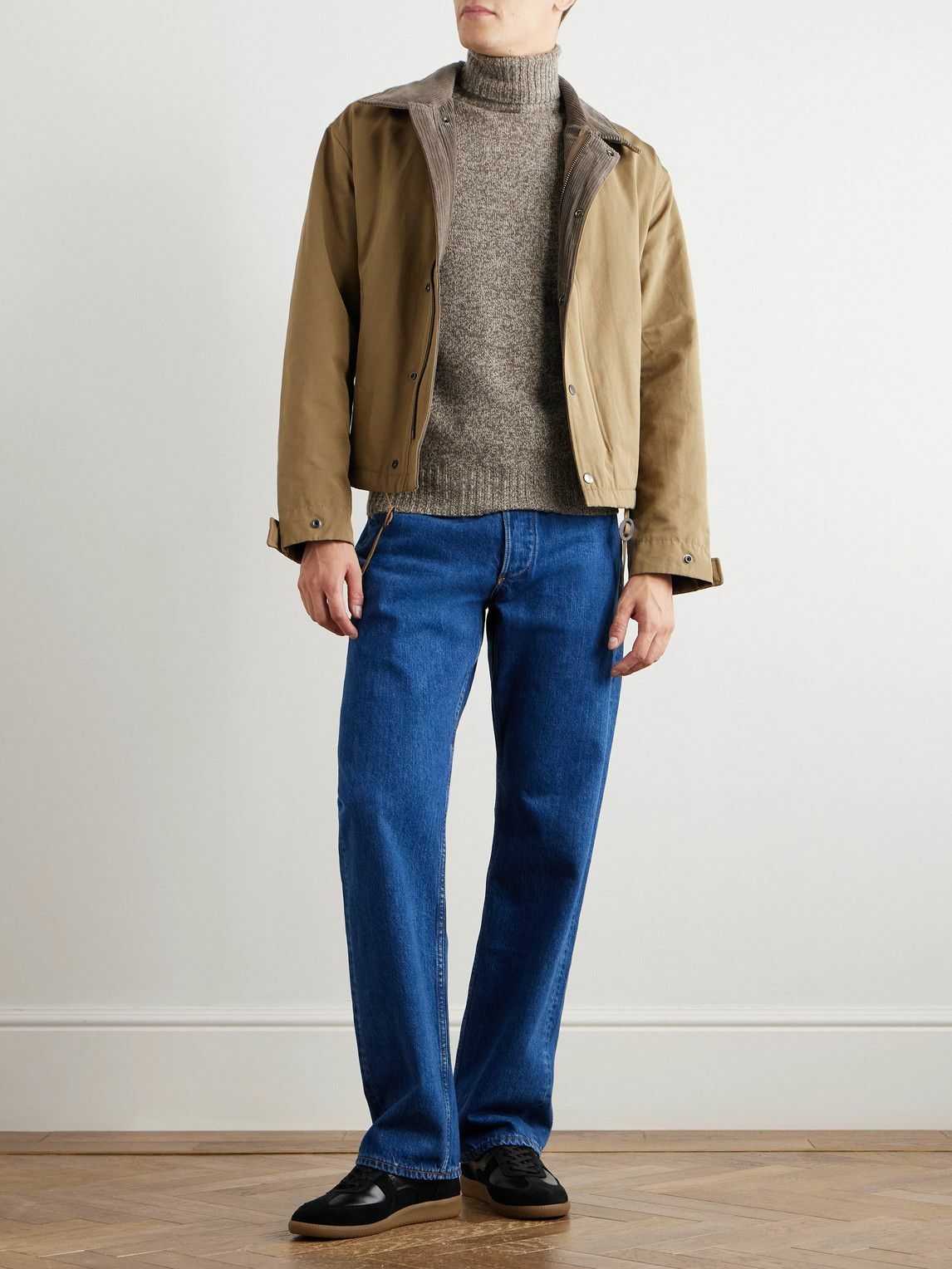Altea - Wool and Cashmere-Blend Rollneck Sweater - Brown