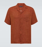 Frescobol Carioca Angelo linen bowling shirt