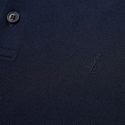 Saint Laurent Men's Classic YSL Polo Shirt in Navy