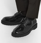 Saint Laurent - Liverpool Patent-Leather Derby Shoes - Men - Black