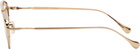 Jil Sander Gold Oliver Peoples 'Edition 5' Aviator Sunglasses