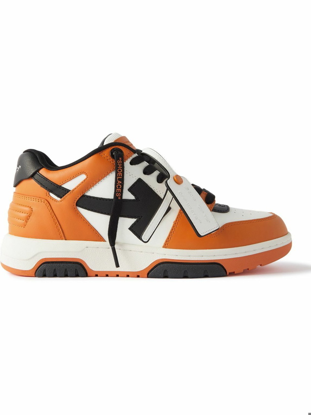 Photo: Off-White - Out of Office Leather Sneakers - Orange