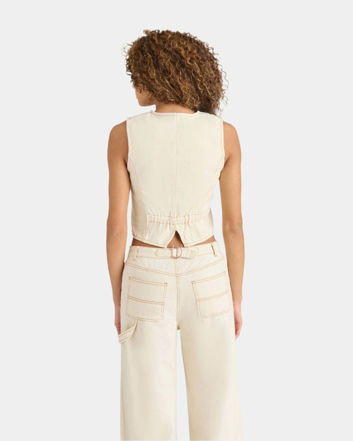 Steve Madden Selene Vest in Natural