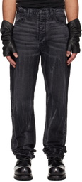 ALEXANDER DIGENOVA Black Classic Straight Leg Jeans