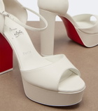 Christian Louboutin Sandaloo leather platform sandals