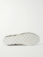 Marni - Logo-Embroidered Croc and Snake-Effect Leather Sneakers - Gray