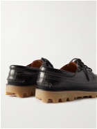 Dunhill - Leather Boat Shoes - Black