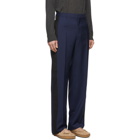 Lanvin Navy Wool Mohair Trousers